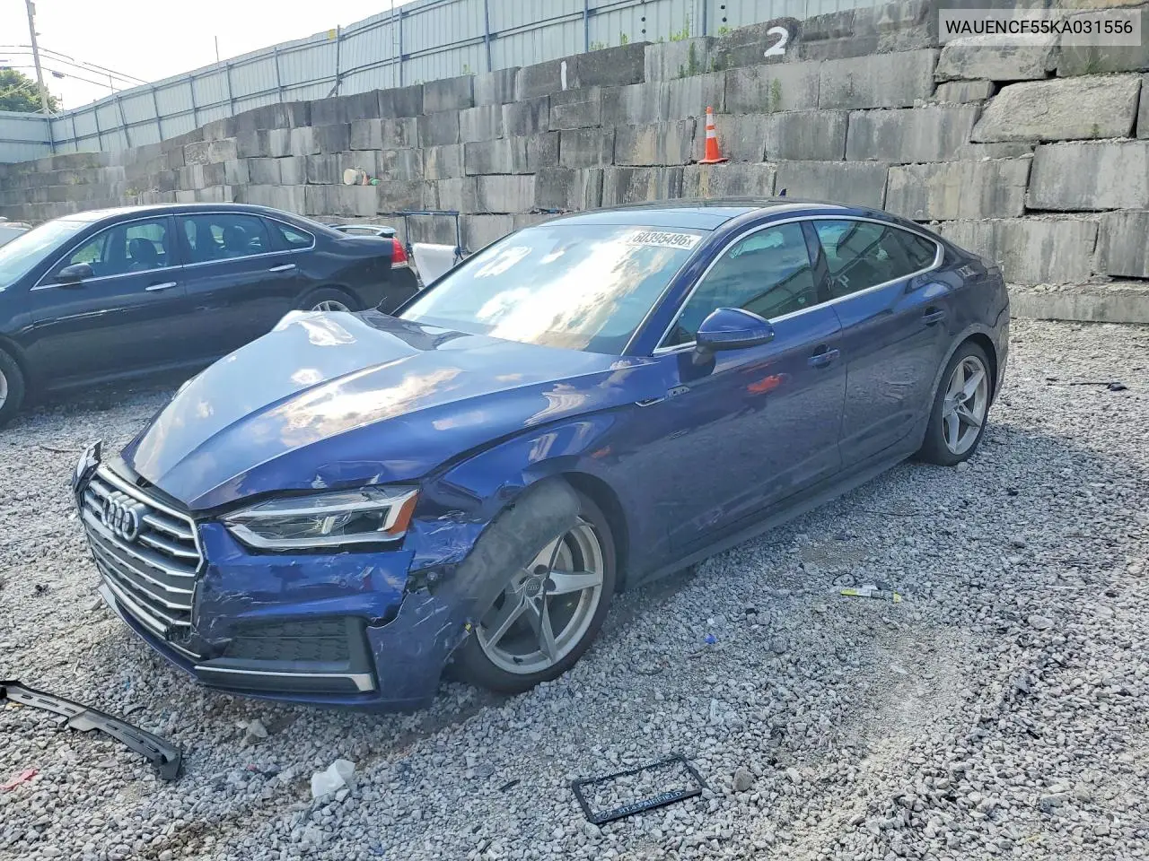 2019 Audi A5 Premium Plus S-Line VIN: WAUENCF55KA031556 Lot: 60395496