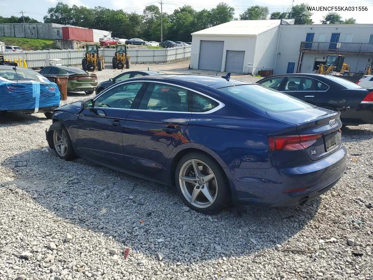 2019 Audi A5 Premium Plus S-Line VIN: WAUENCF55KA031556 Lot: 60395496