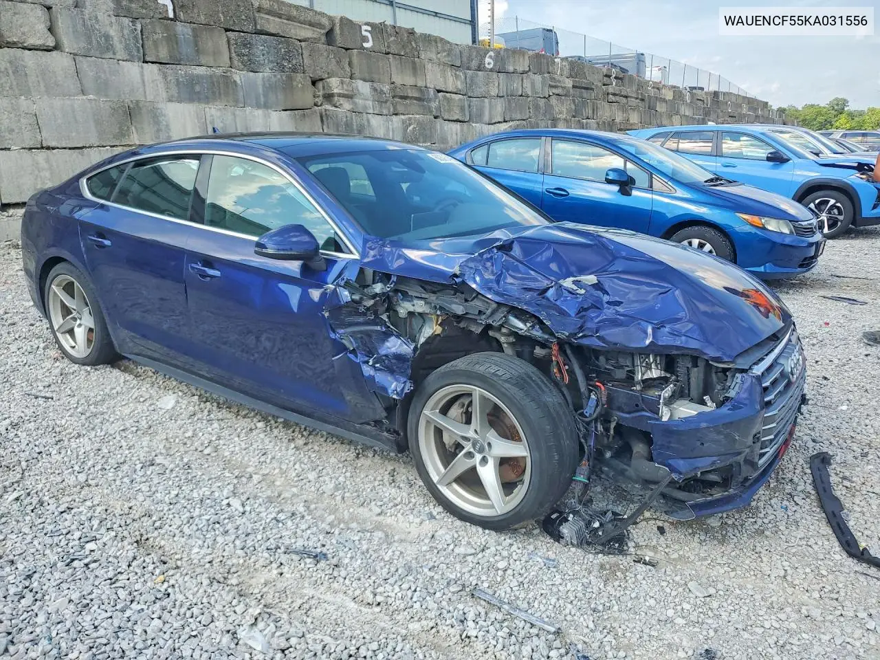 2019 Audi A5 Premium Plus S-Line VIN: WAUENCF55KA031556 Lot: 60395496