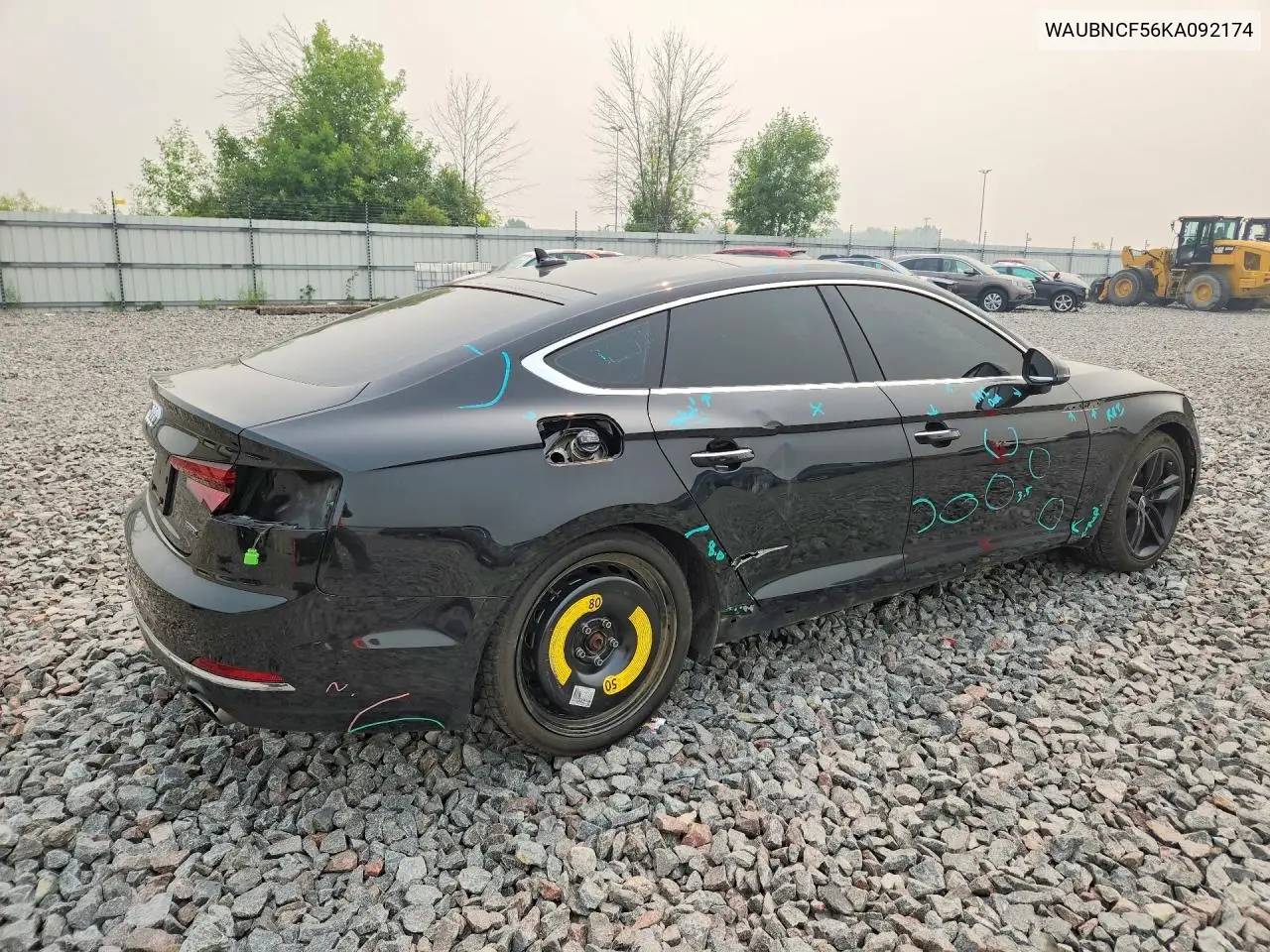 2019 Audi A5 Premium Plus VIN: WAUBNCF56KA092174 Lot: 61399426