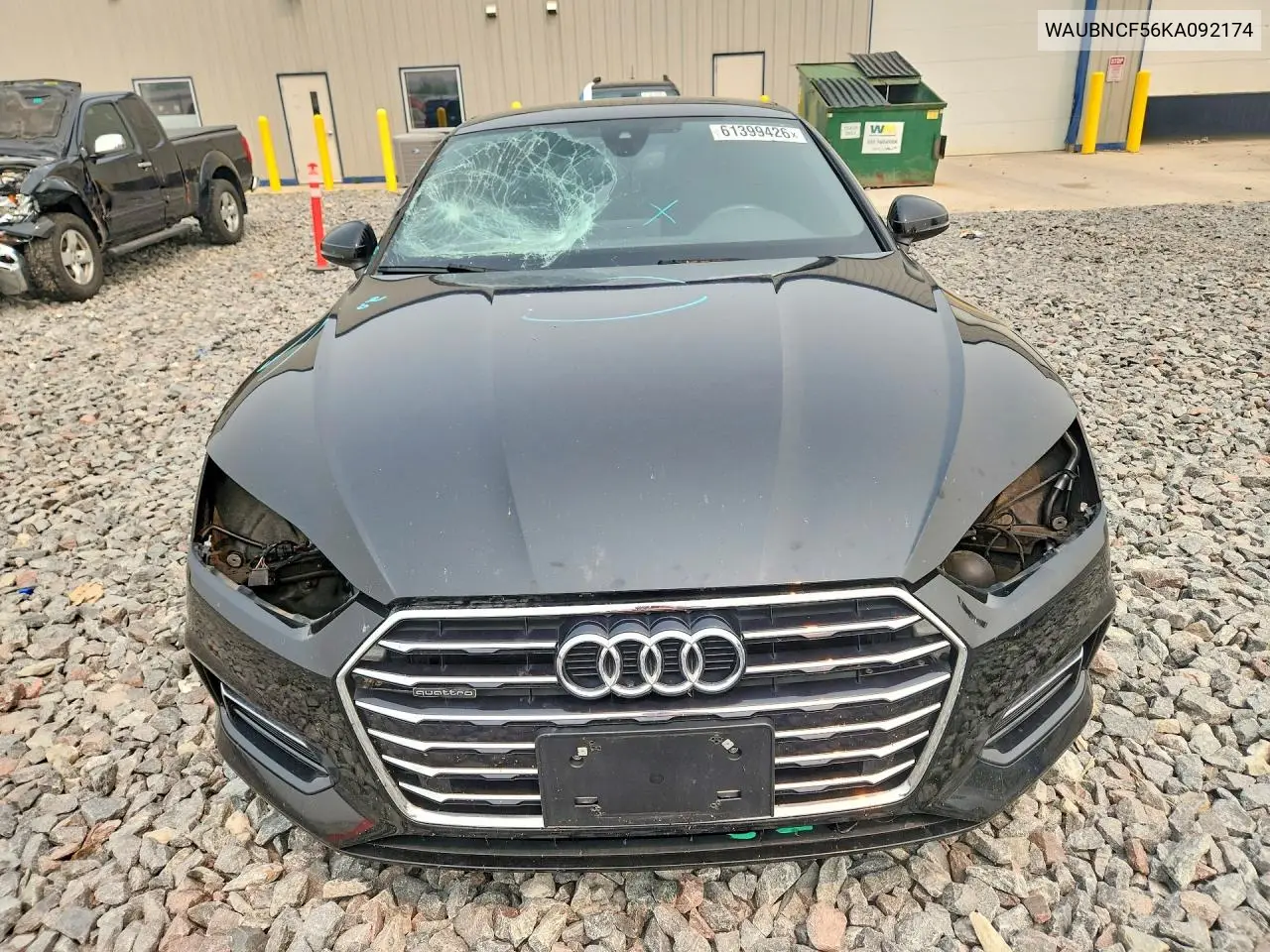 2019 Audi A5 Premium Plus VIN: WAUBNCF56KA092174 Lot: 61399426