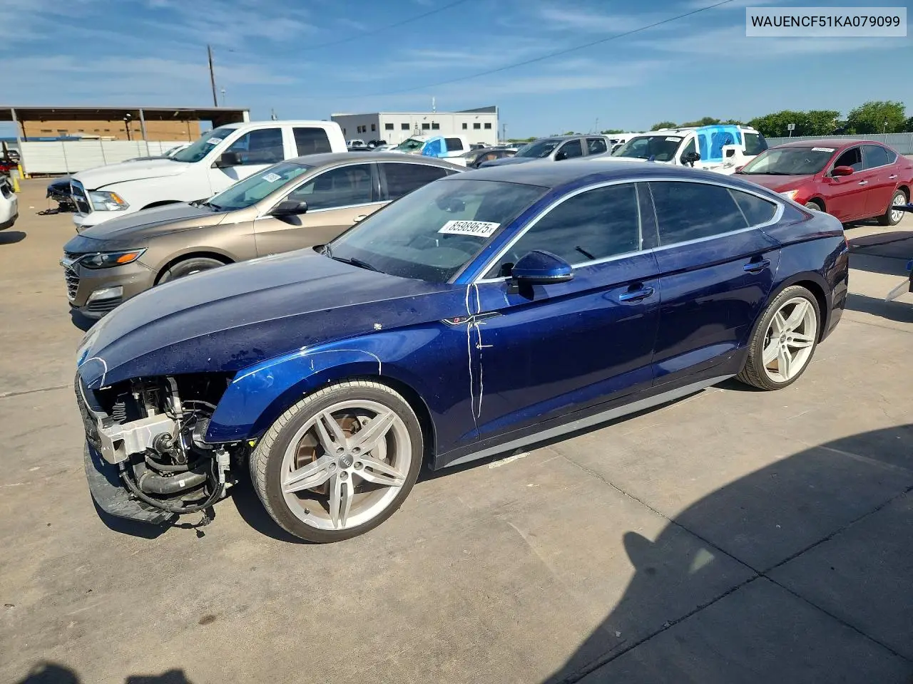 2019 Audi A5 Premium Plus S-Line VIN: WAUENCF51KA079099 Lot: 85989675