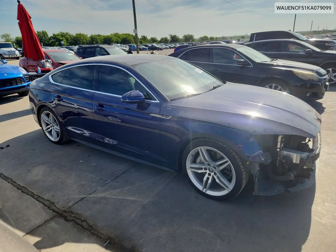 2019 Audi A5 Premium Plus S-Line VIN: WAUENCF51KA079099 Lot: 85989675