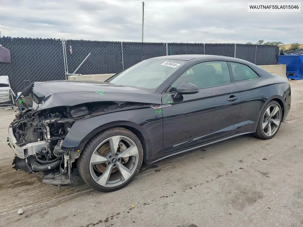 2020 Audi A5 Premium Plus VIN: WAUTNAF55LA015046 Lot: 56396846