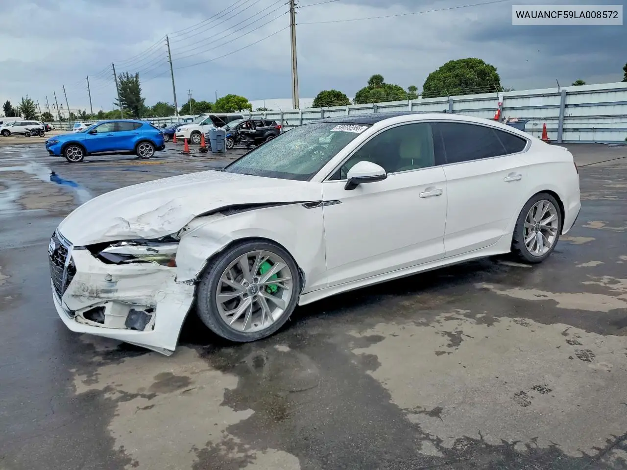 2020 Audi A5 Premium VIN: WAUANCF59LA008572 Lot: 59625966