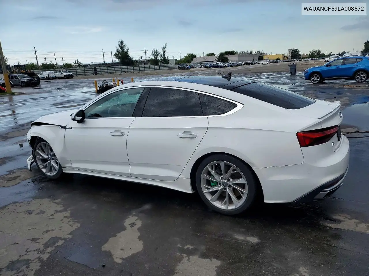 2020 Audi A5 Premium VIN: WAUANCF59LA008572 Lot: 59625966