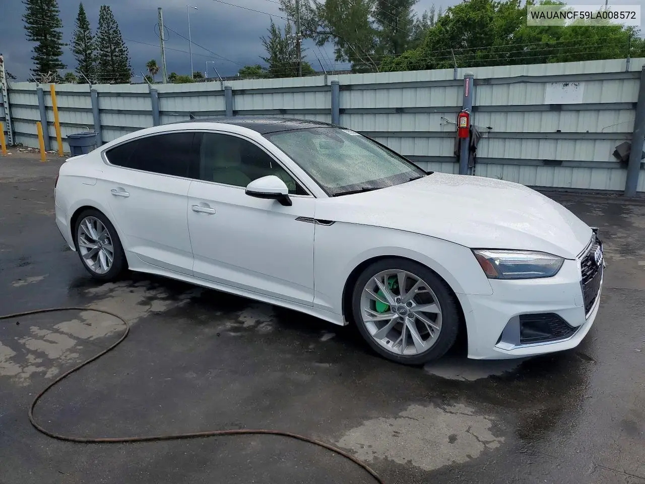 2020 Audi A5 Premium VIN: WAUANCF59LA008572 Lot: 59625966
