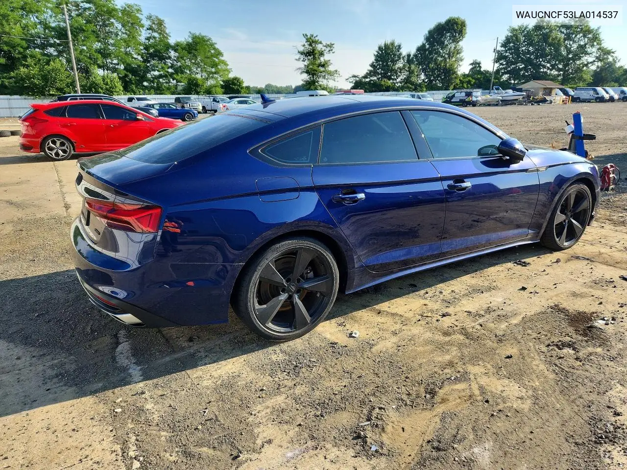 2020 Audi A5 Premium Plus VIN: WAUCNCF53LA014537 Lot: 60833016