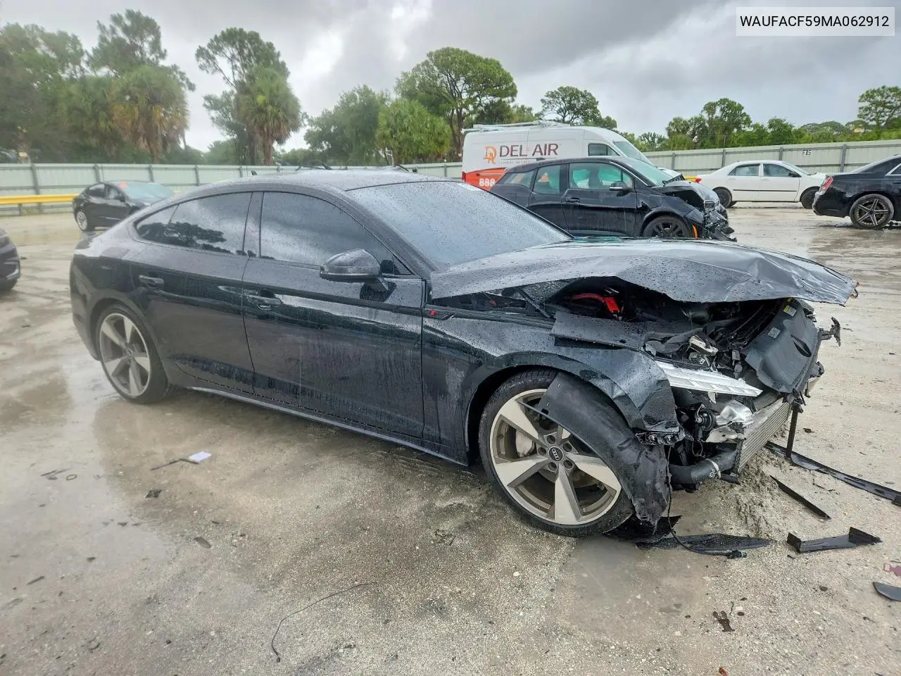 2021 Audi A5 Premium Plus 45 VIN: WAUFACF59MA062912 Lot: 55372176