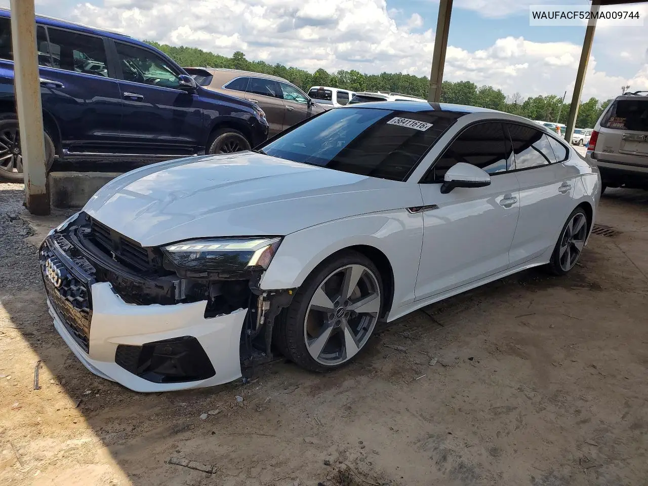 2021 Audi A5 Premium Plus 45 VIN: WAUFACF52MA009744 Lot: 58411616