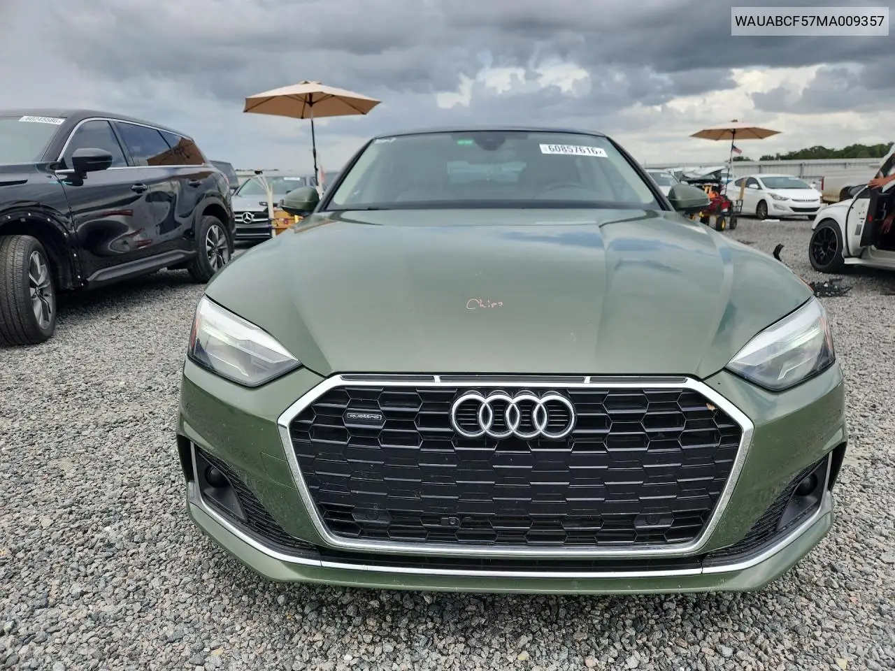 2021 Audi A5 Premium 40 VIN: WAUABCF57MA009357 Lot: 60857616