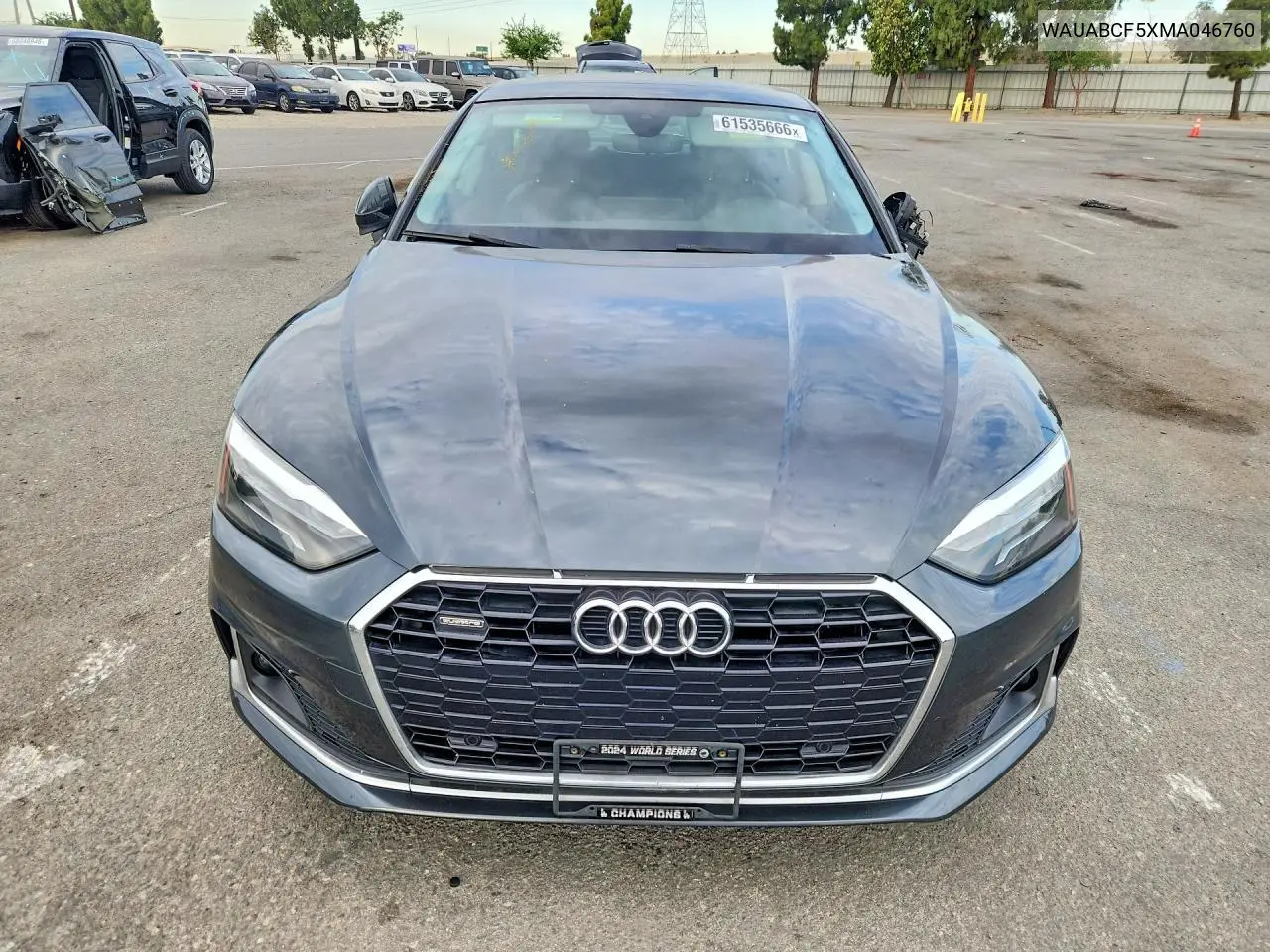 2021 Audi A5 Premium 40 VIN: WAUABCF5XMA046760 Lot: 61535666