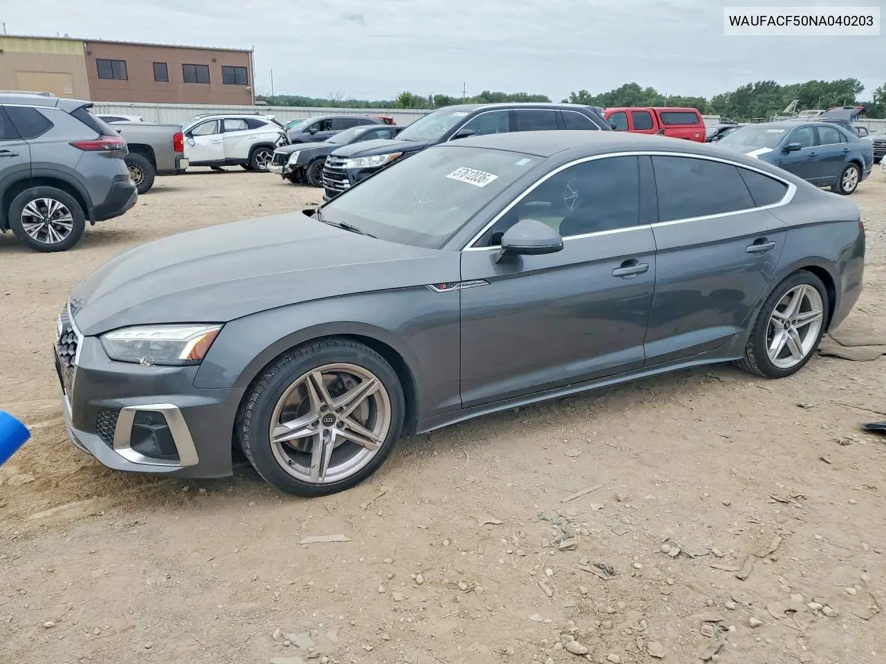 2022 Audi A5 Premium Plus 45 VIN: WAUFACF50NA040203 Lot: 57612036