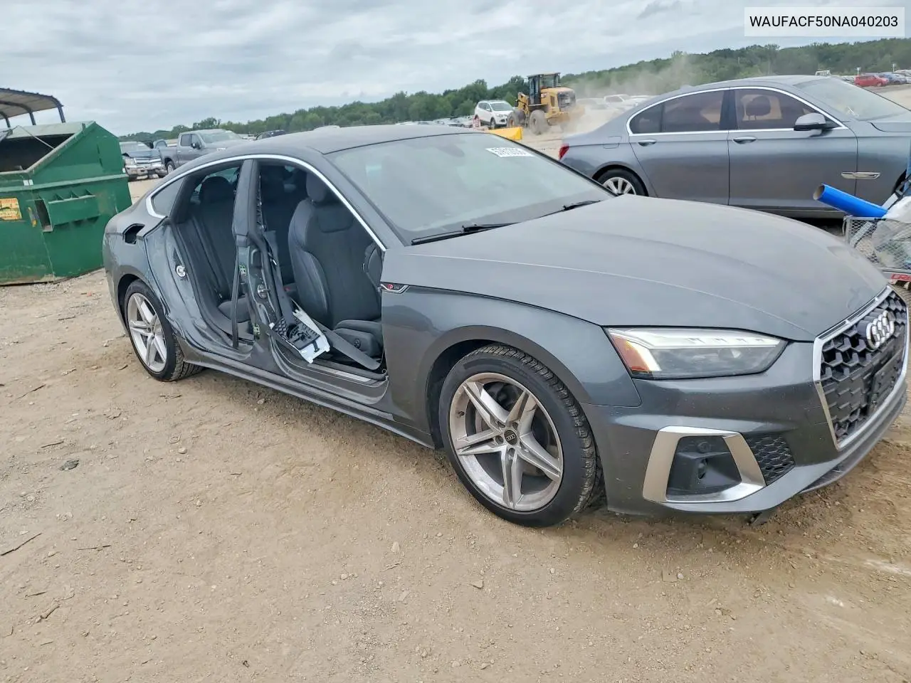 2022 Audi A5 Premium Plus 45 VIN: WAUFACF50NA040203 Lot: 57612036