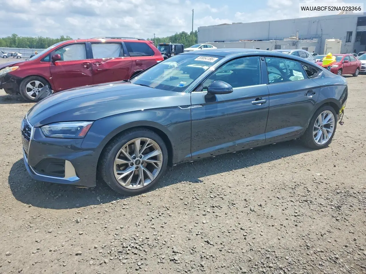 2022 Audi A5 Premium 40 VIN: WAUABCF52NA028366 Lot: 59954186