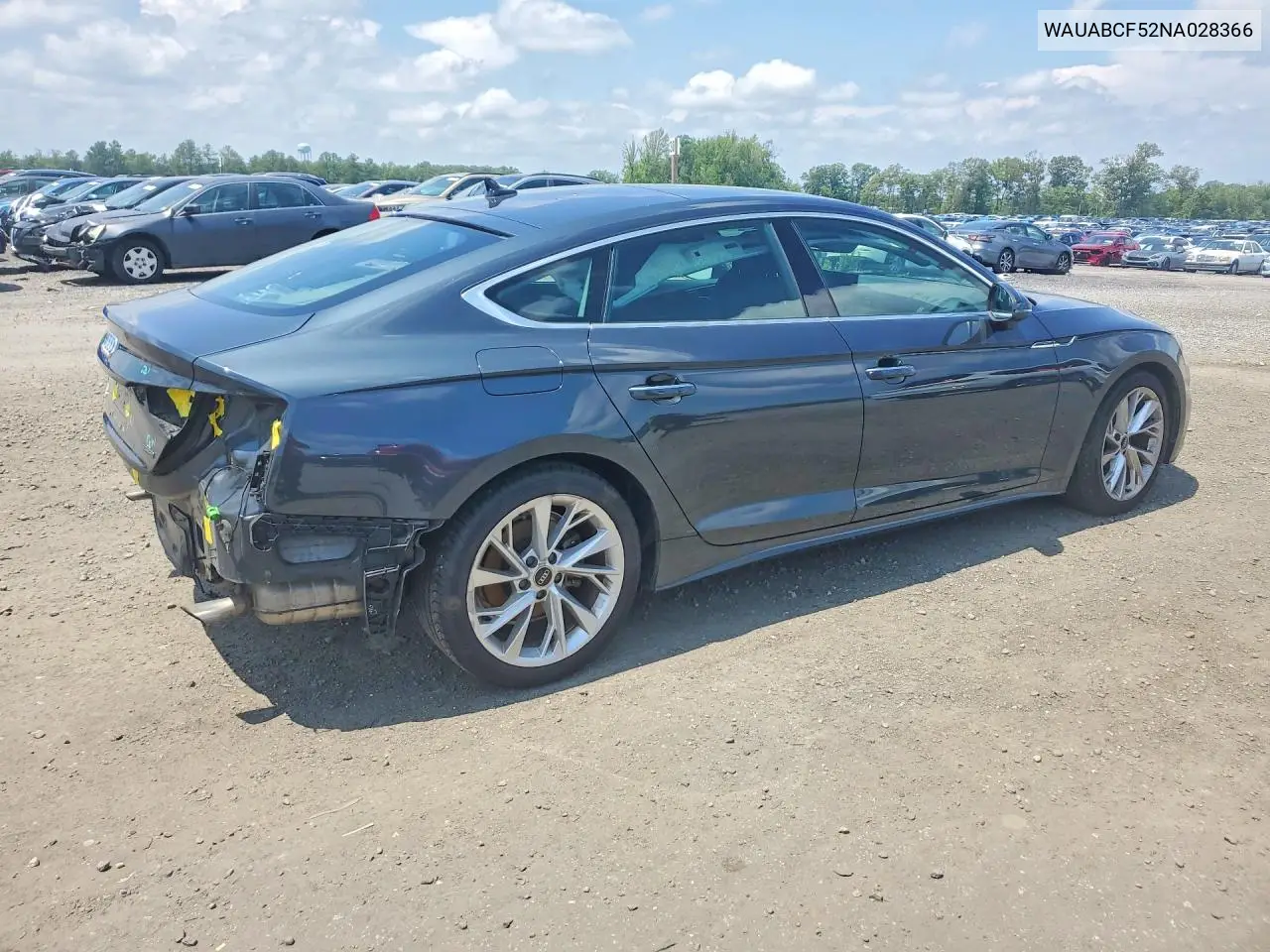 2022 Audi A5 Premium 40 VIN: WAUABCF52NA028366 Lot: 59954186