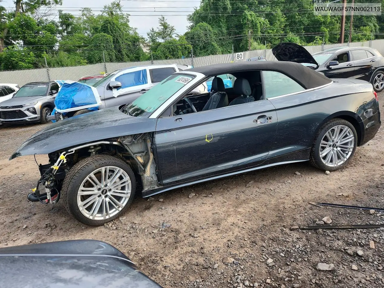 2022 Audi A5 Premium Plus 45 VIN: WAUWAGF57NN002113 Lot: 60241696