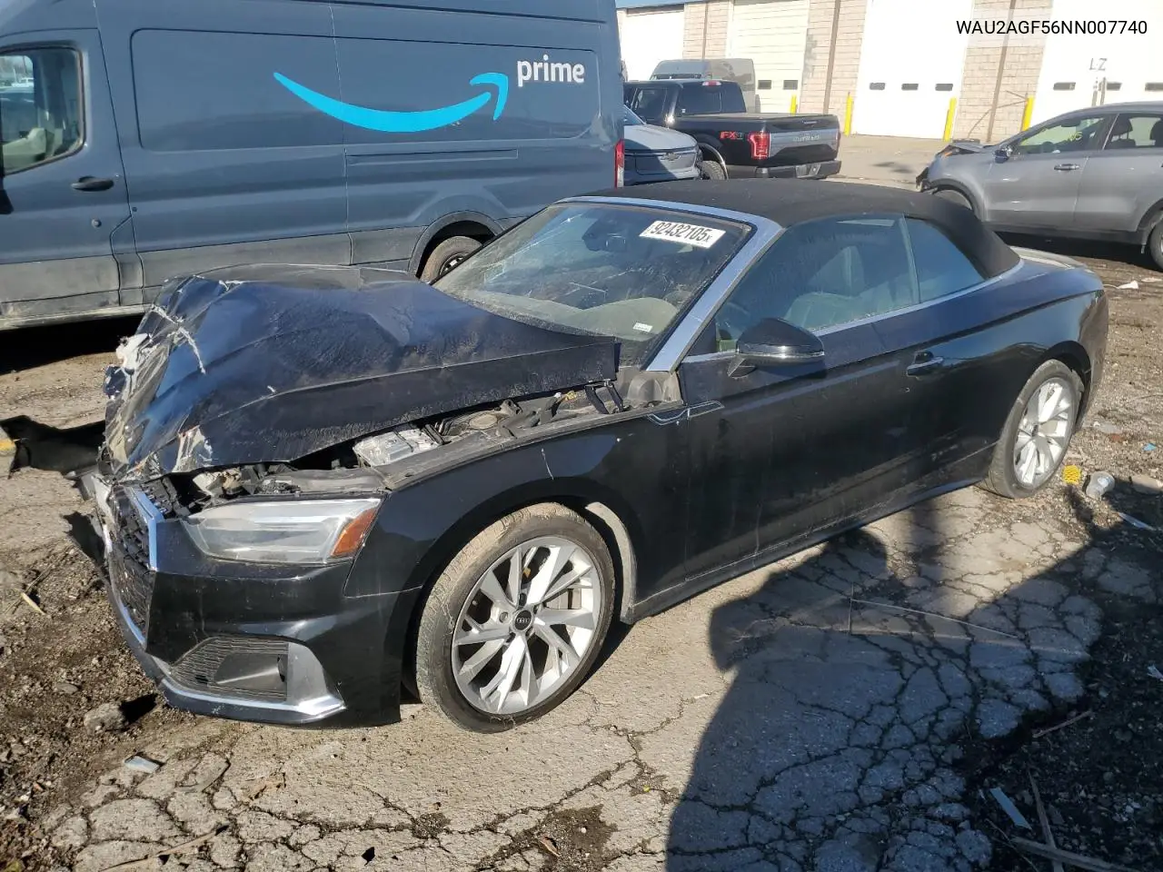 2022 Audi A5 Premium 45 VIN: WAU2AGF56NN007740 Lot: 92432105