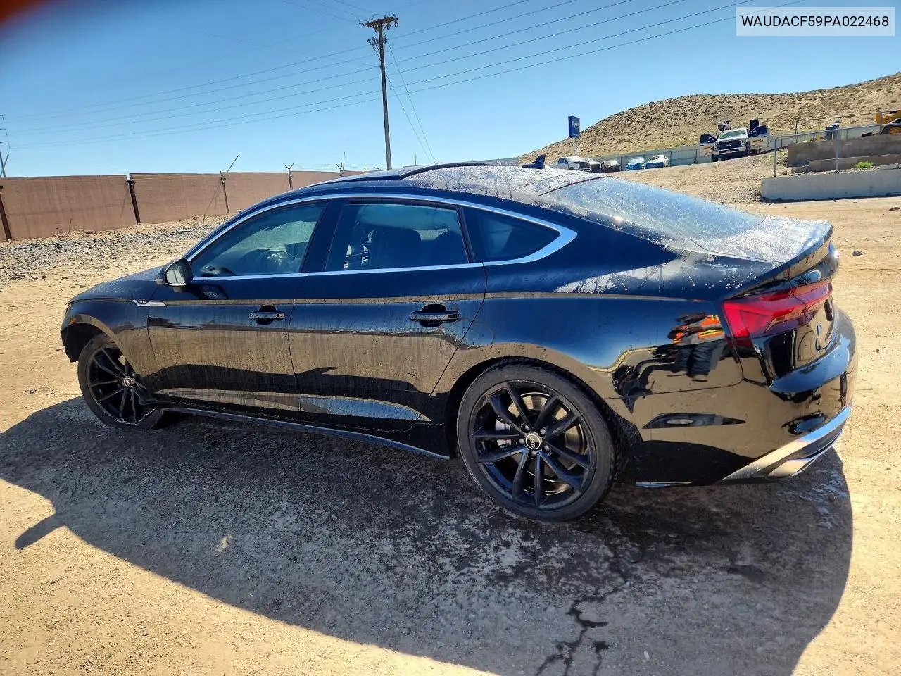 2023 Audi A5 Premium 45 VIN: WAUDACF59PA022468 Lot: 59217846
