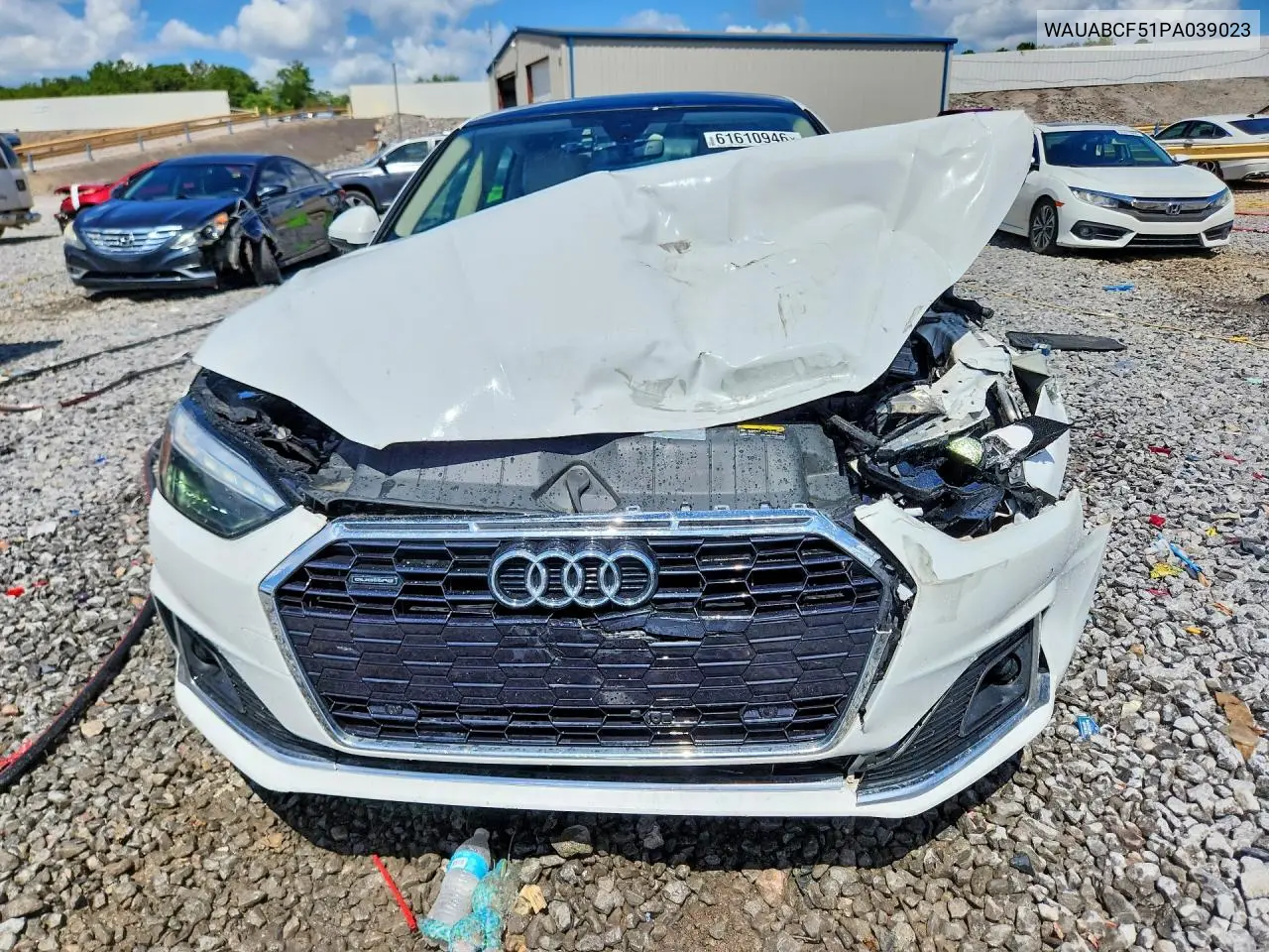 2023 Audi A5 Premium 40 VIN: WAUABCF51PA039023 Lot: 61610946