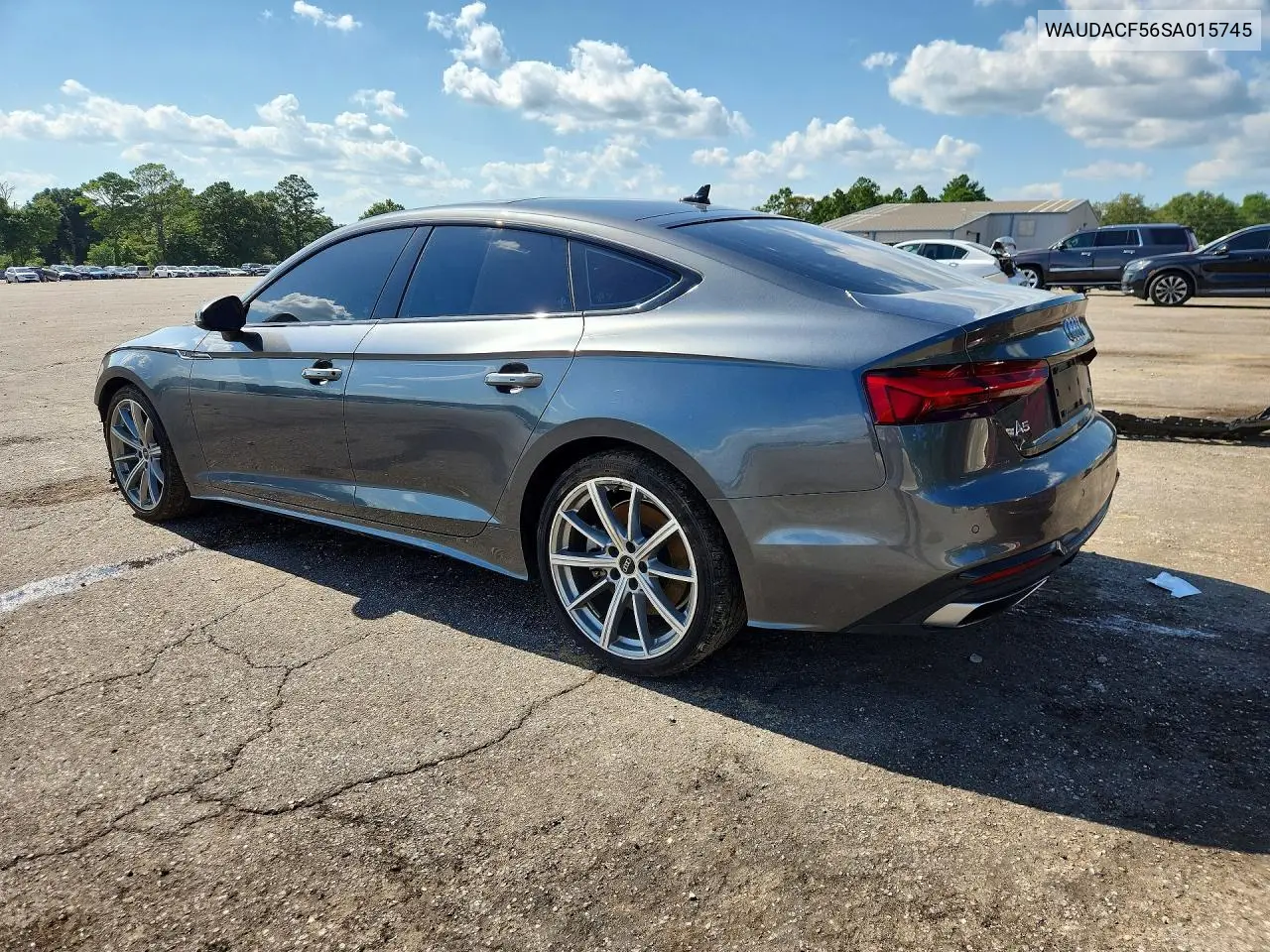 2025 Audi A5 Premium 45 VIN: WAUDACF56SA015745 Lot: 59127046