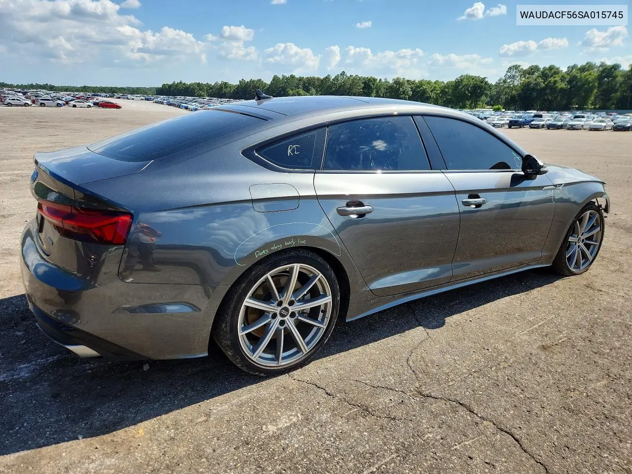 2025 Audi A5 Premium 45 VIN: WAUDACF56SA015745 Lot: 59127046