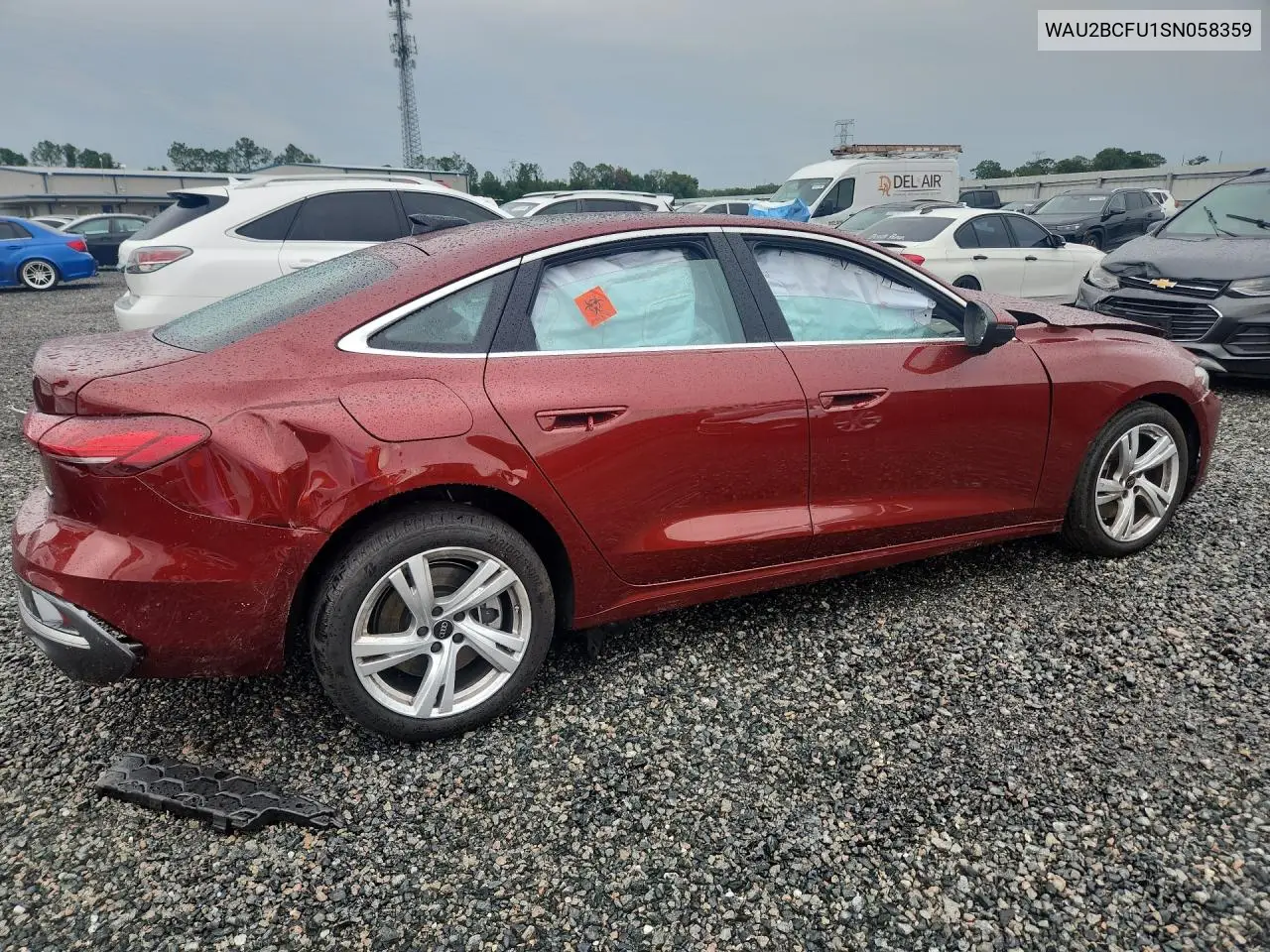 2025 Audi A5 Premium Plus VIN: WAU2BCFU1SN058359 Lot: 59245656