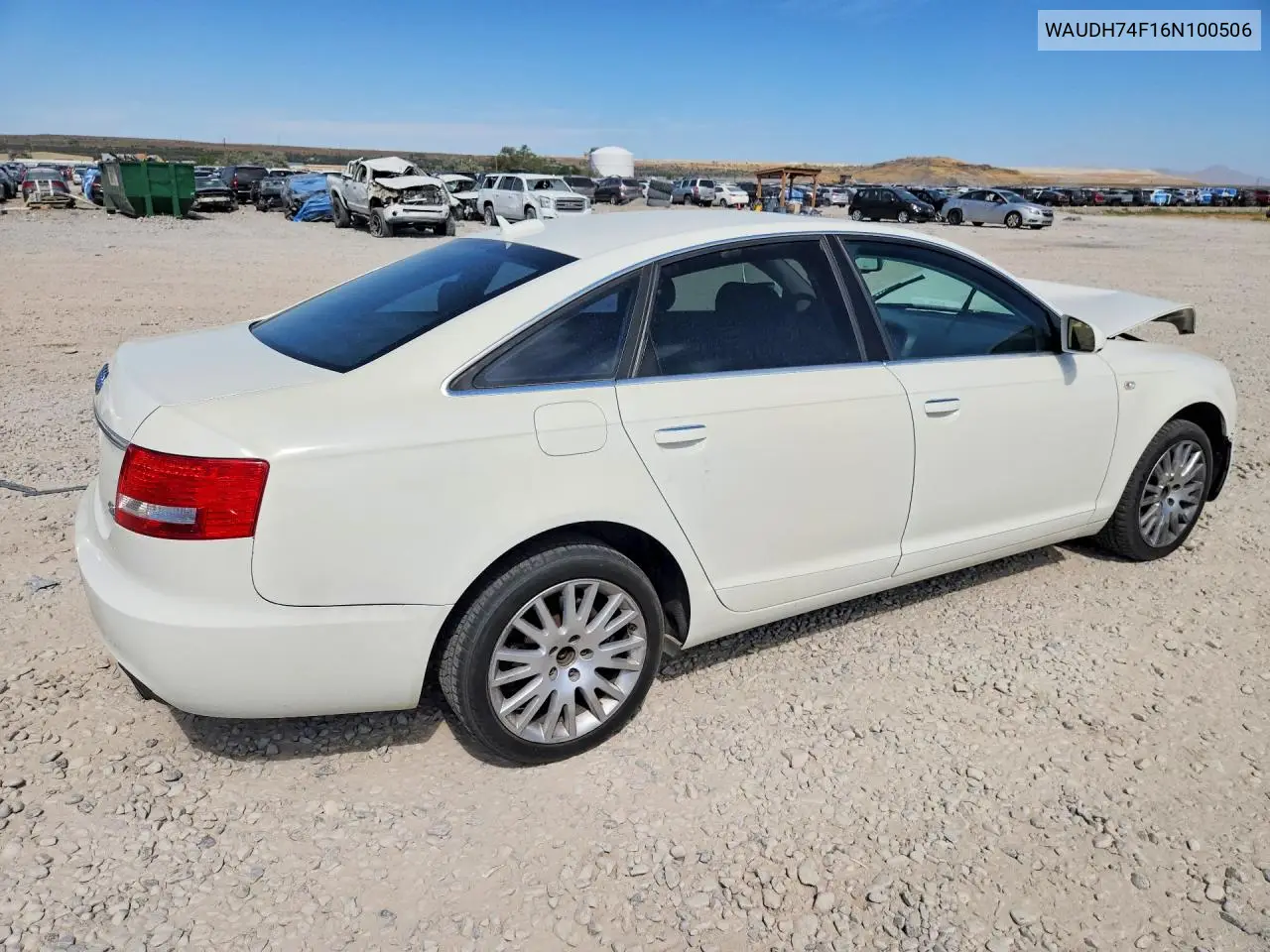 2006 Audi A6 3.2 Quattro VIN: WAUDH74F16N100506 Lot: 61539726