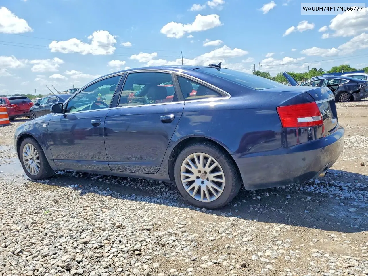 2007 Audi A6 3.2 Quattro VIN: WAUDH74F17N055777 Lot: 55245946