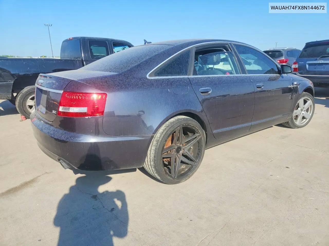 2008 Audi A6 3.2 VIN: WAUAH74FX8N144672 Lot: 59900626
