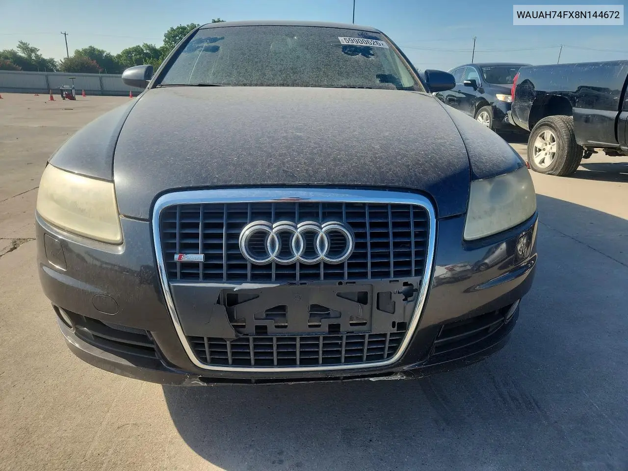 2008 Audi A6 3.2 VIN: WAUAH74FX8N144672 Lot: 59900626