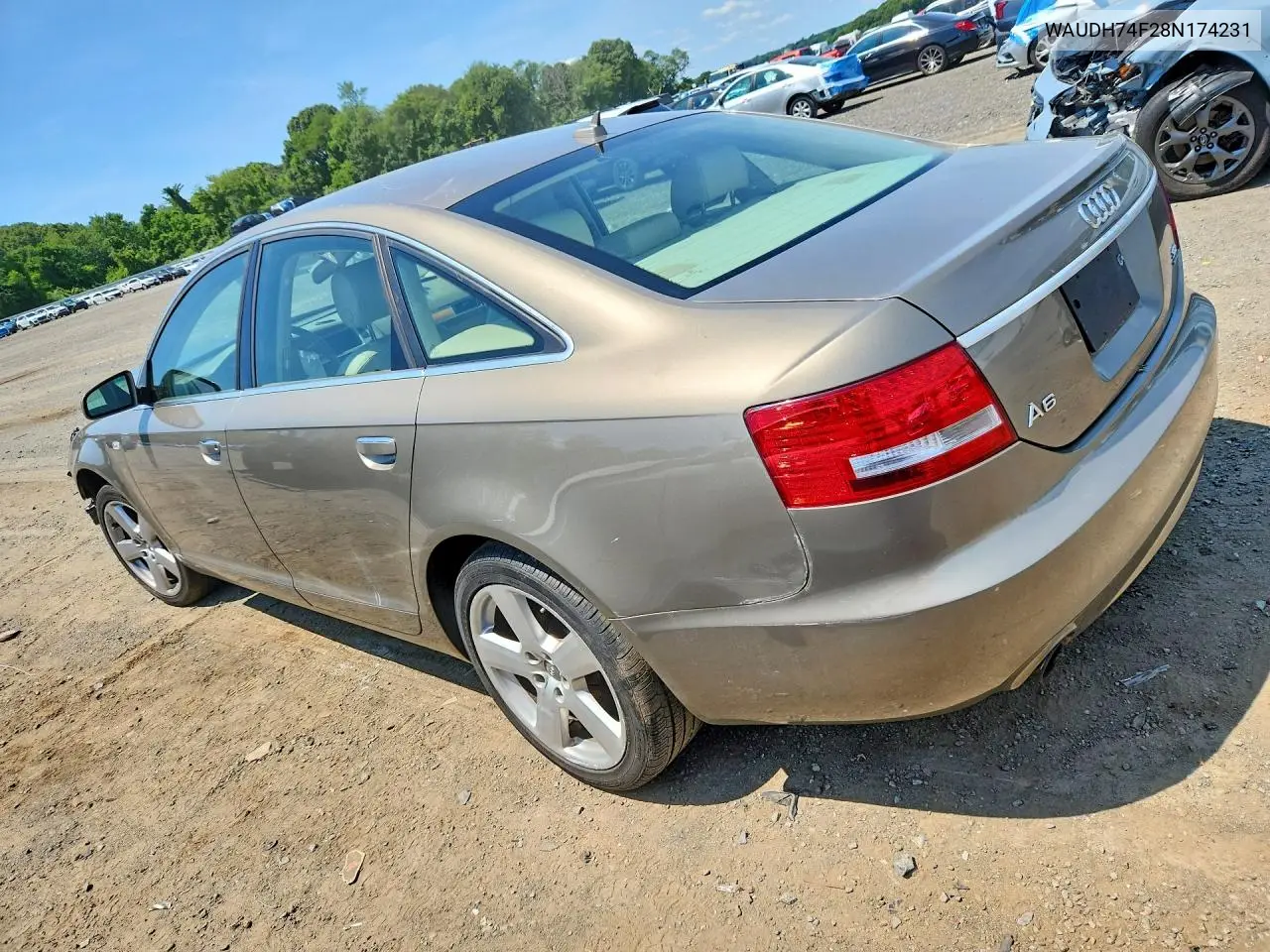 2008 Audi A6 3.2 Quattro VIN: WAUDH74F28N174231 Lot: 61510426