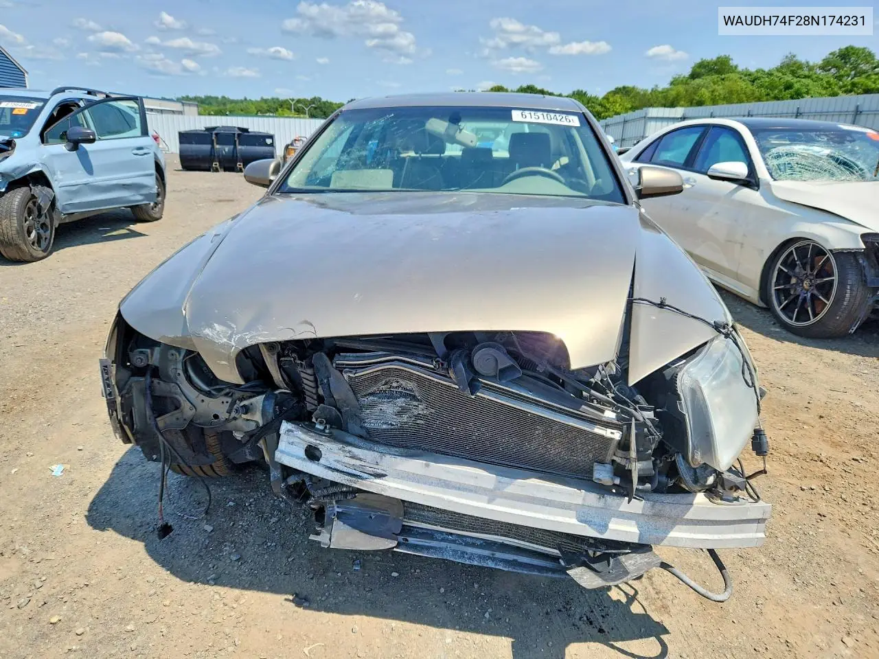2008 Audi A6 3.2 Quattro VIN: WAUDH74F28N174231 Lot: 61510426