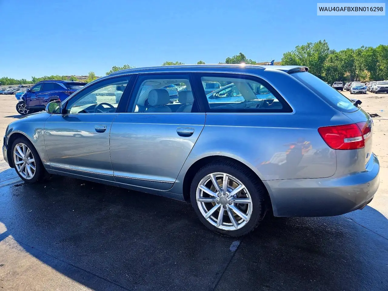 2011 Audi A6 Prestige VIN: WAU4GAFBXBN016298 Lot: 60605886