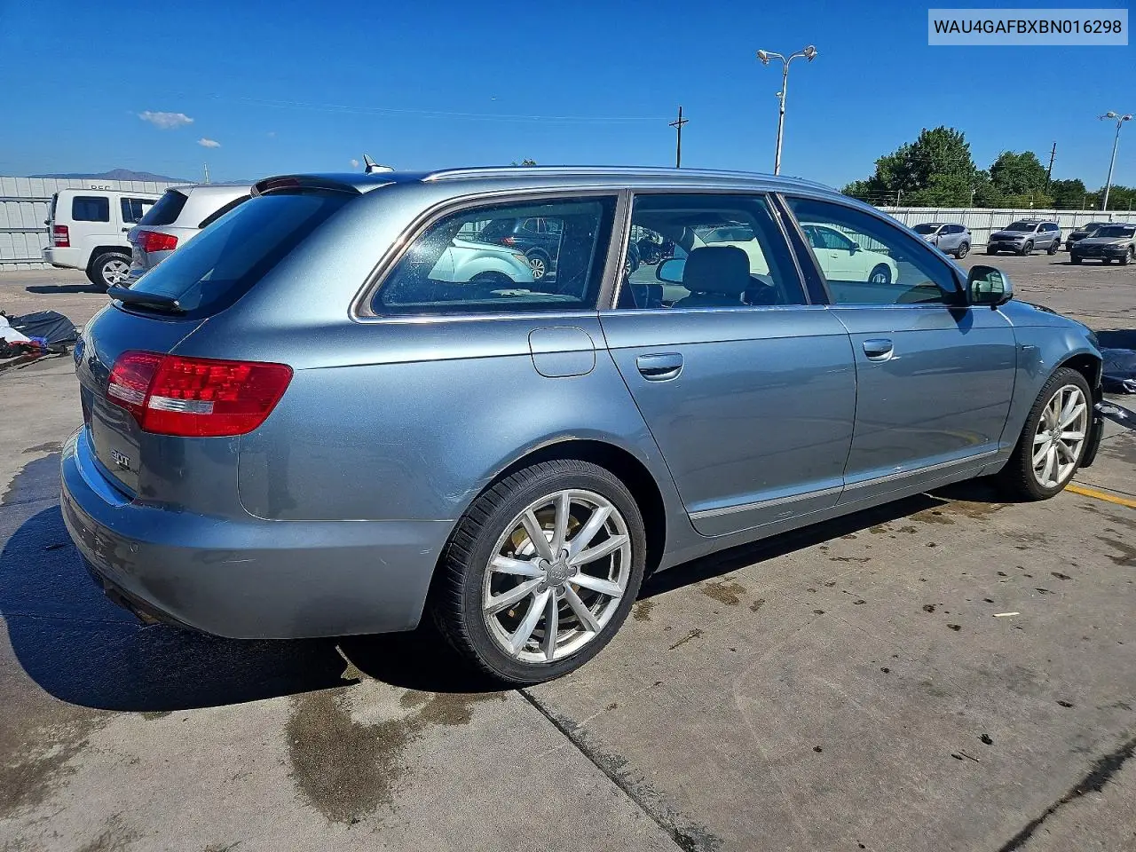 2011 Audi A6 Prestige VIN: WAU4GAFBXBN016298 Lot: 60605886