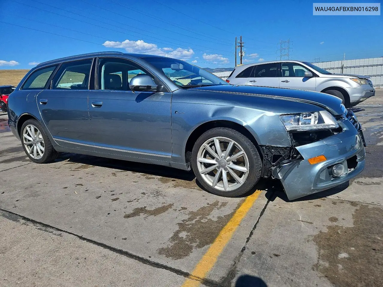 2011 Audi A6 Prestige VIN: WAU4GAFBXBN016298 Lot: 60605886