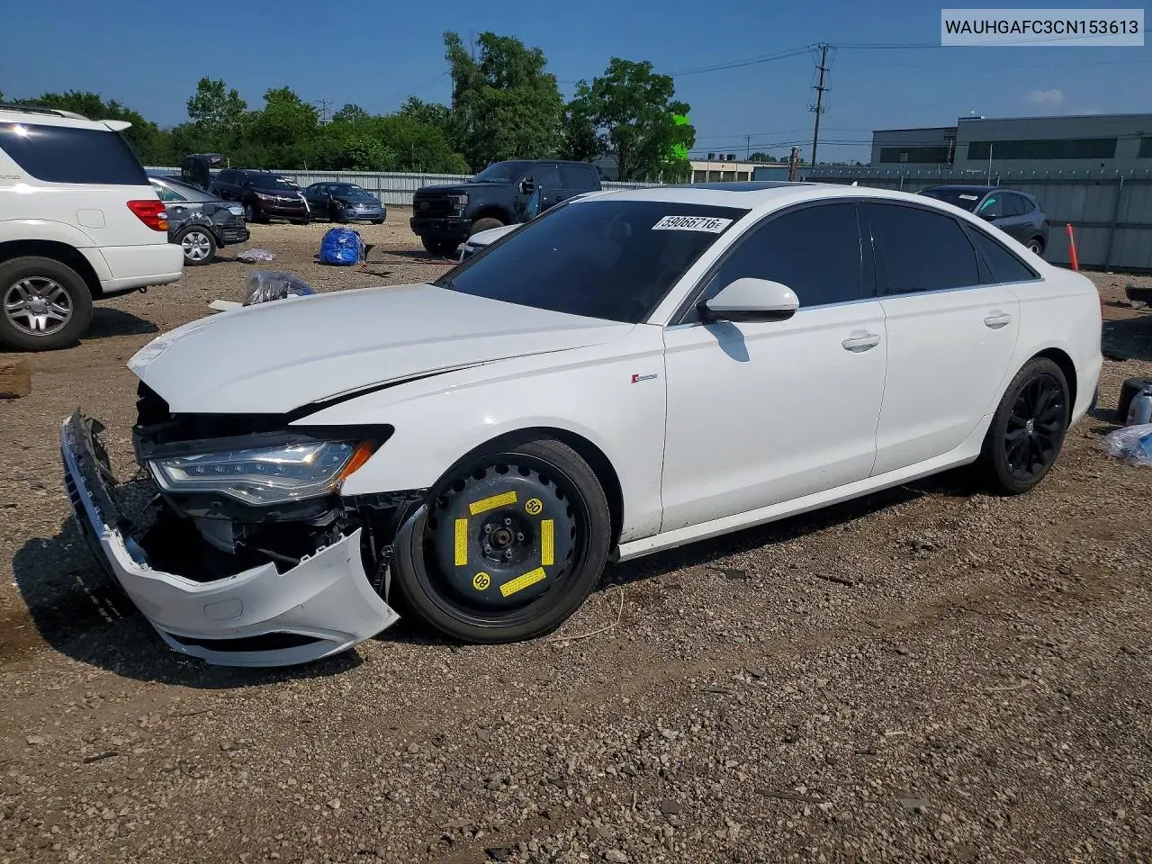 2012 Audi A6 Prestige VIN: WAUHGAFC3CN153613 Lot: 59066716