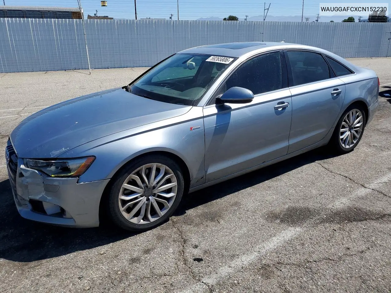 2012 Audi A6 Premium Plus VIN: WAUGGAFCXCN152230 Lot: 59265806