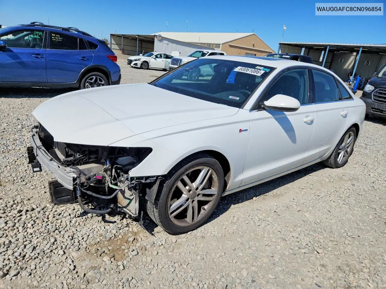 2012 Audi A6 Premium Plus VIN: WAUGGAFC8CN096854 Lot: 60061086