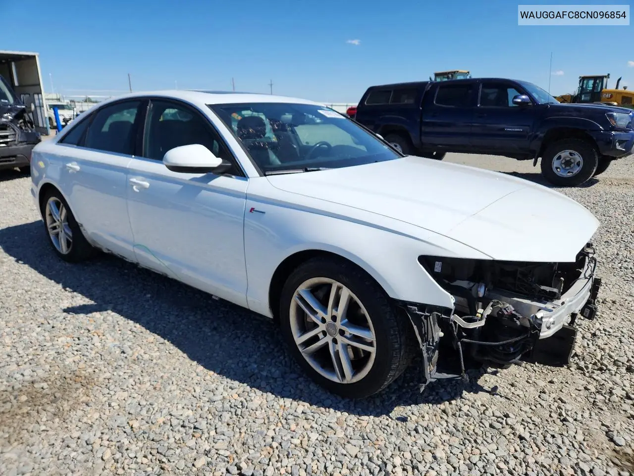 2012 Audi A6 Premium Plus VIN: WAUGGAFC8CN096854 Lot: 60061086
