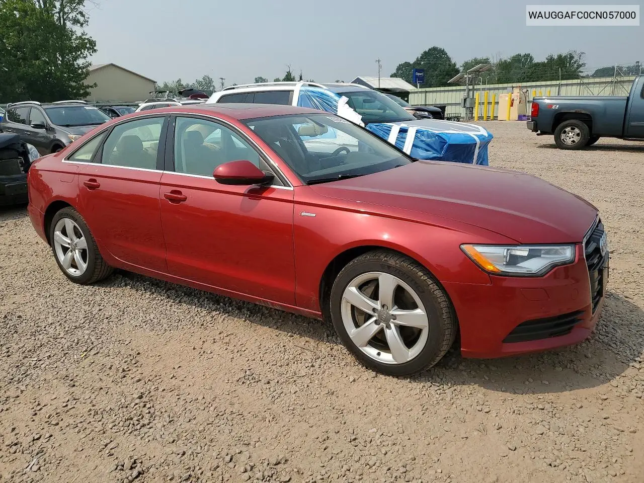 2012 Audi A6 Premium Plus VIN: WAUGGAFC0CN057000 Lot: 60934646