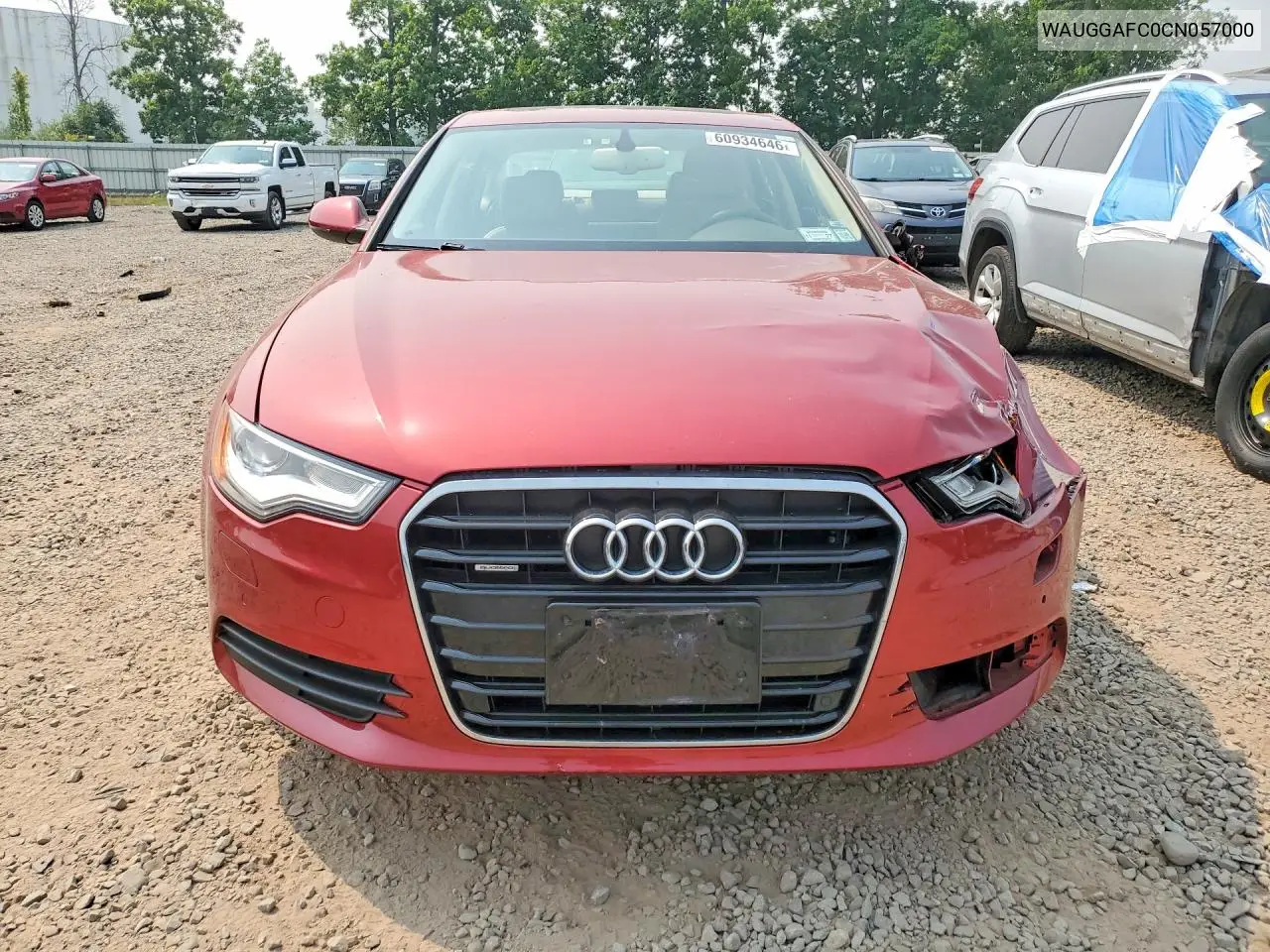 2012 Audi A6 Premium Plus VIN: WAUGGAFC0CN057000 Lot: 60934646