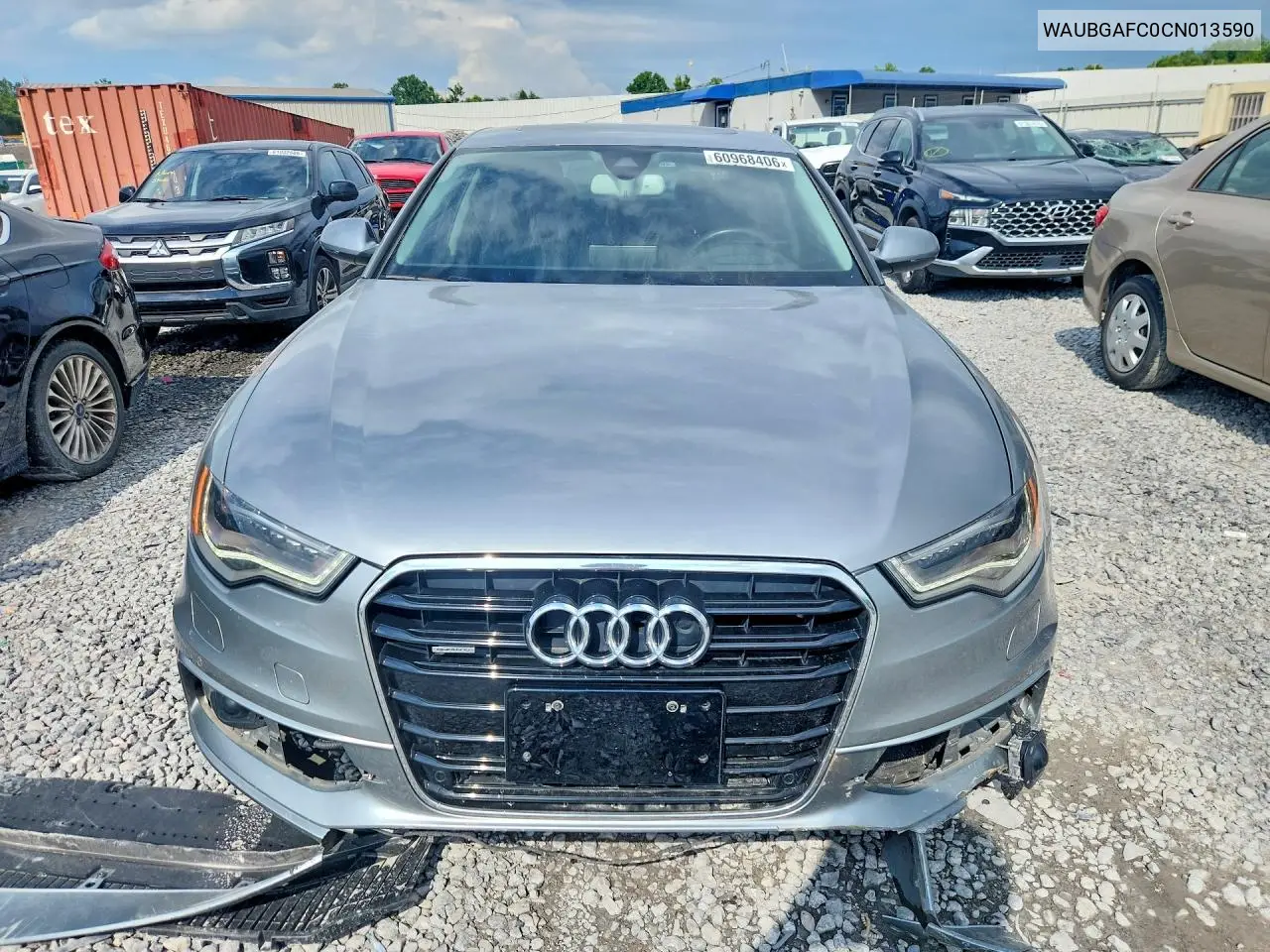 2012 Audi A6 VIN: WAUBGAFC0CN013590 Lot: 60968406