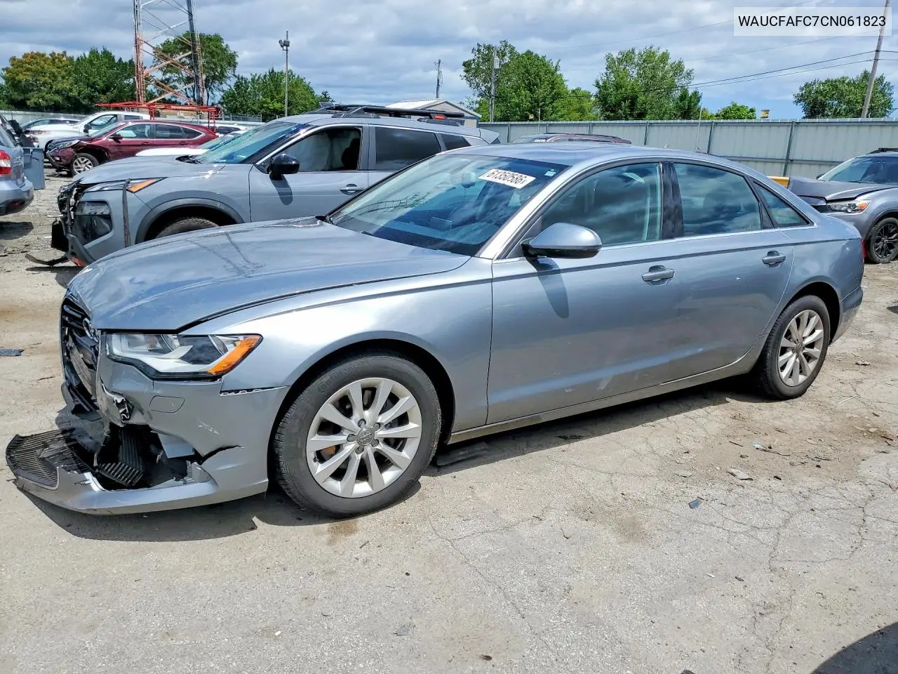 2012 Audi A6 Premium VIN: WAUCFAFC7CN061823 Lot: 61350586