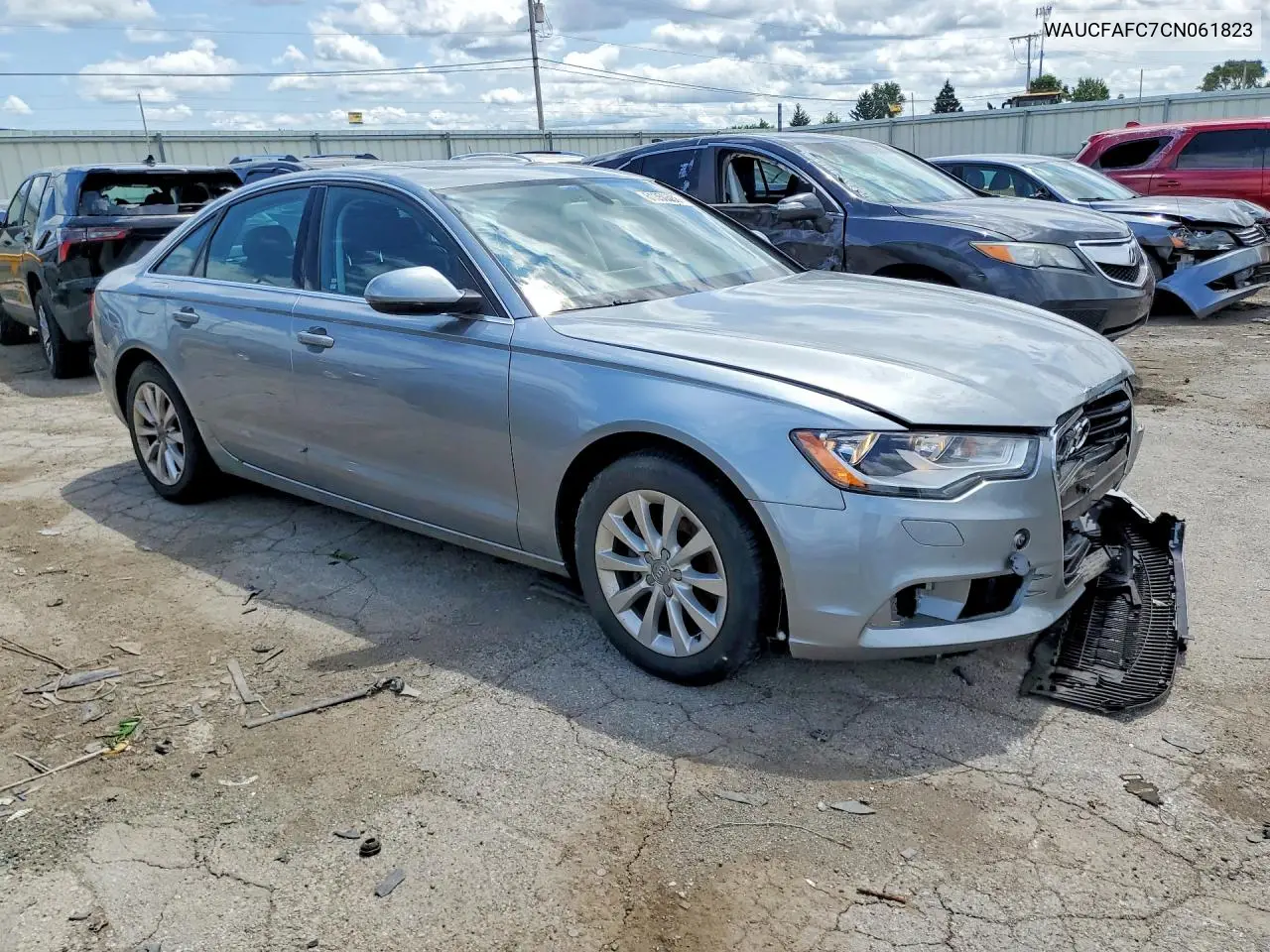 2012 Audi A6 Premium VIN: WAUCFAFC7CN061823 Lot: 61350586