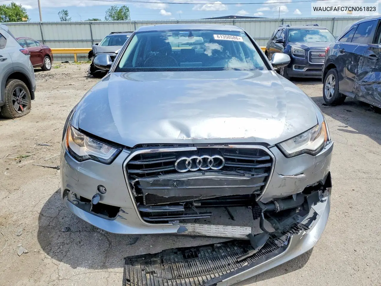 2012 Audi A6 Premium VIN: WAUCFAFC7CN061823 Lot: 61350586
