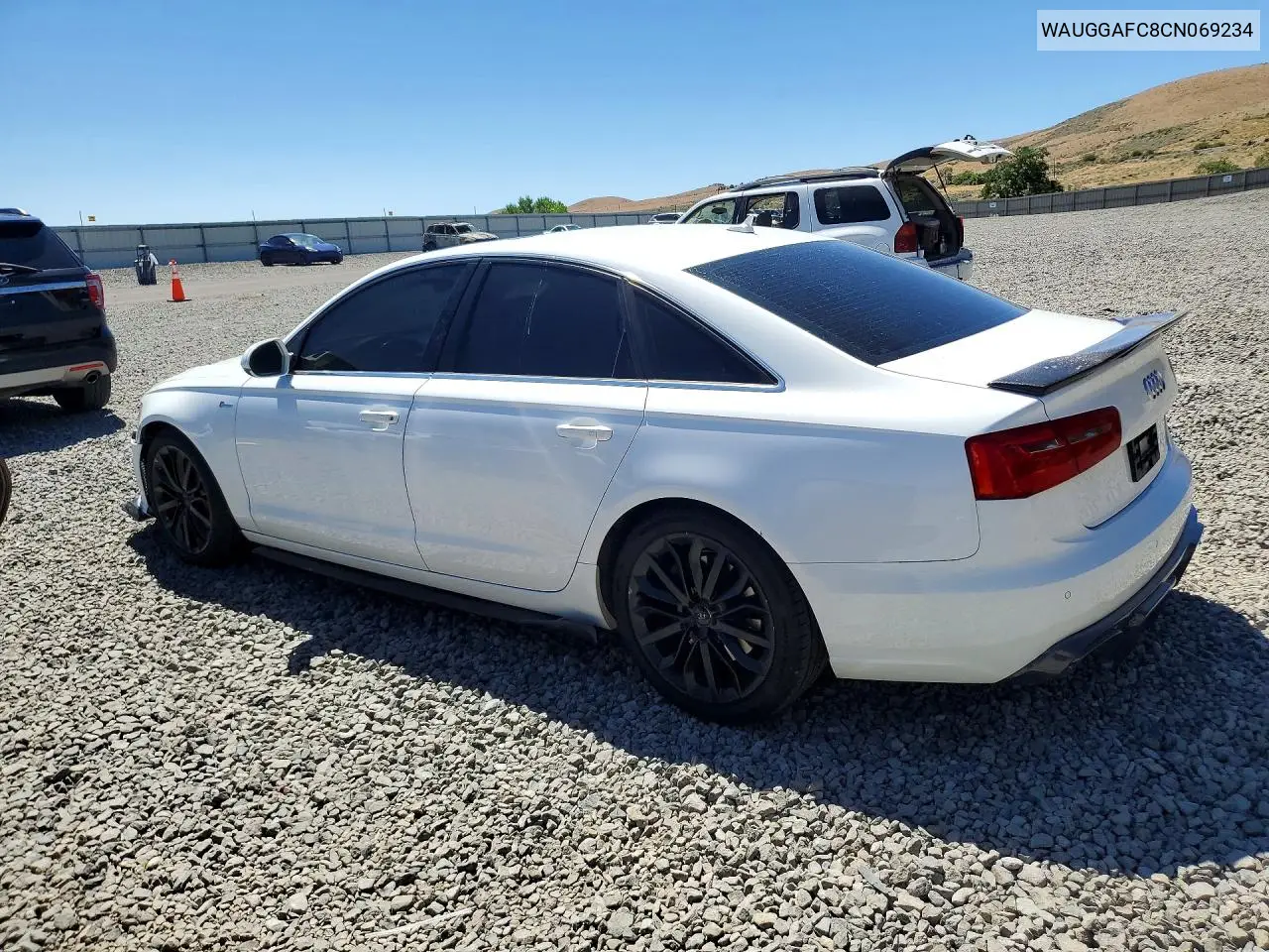 2012 Audi A6 Premium Plus VIN: WAUGGAFC8CN069234 Lot: 61376476