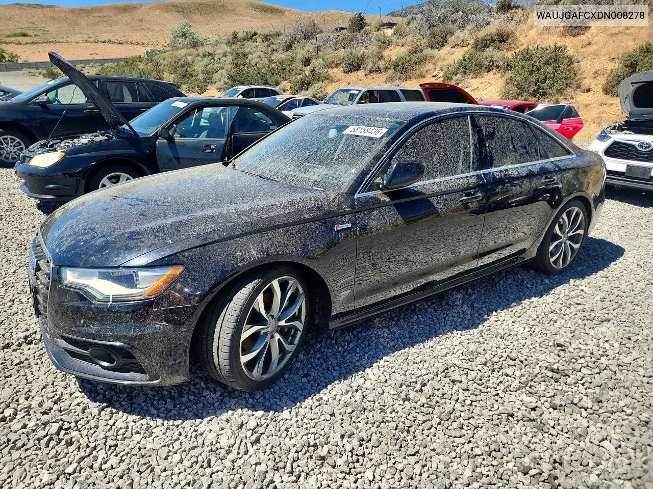 2013 Audi A6 VIN: WAUJGAFCXDN008278 Lot: 58158436