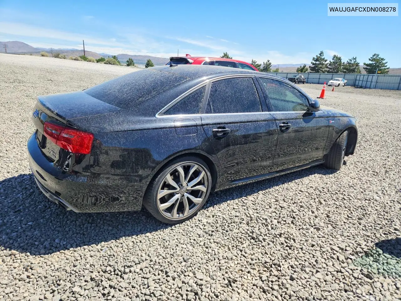 2013 Audi A6 VIN: WAUJGAFCXDN008278 Lot: 58158436