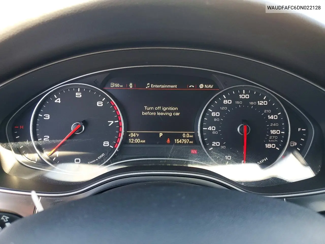 2013 Audi A6 Premium Plus VIN: WAUDFAFC6DN022128 Lot: 59013436